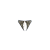 String gris avec bijou couleur aléatoire et chaîne dorée 